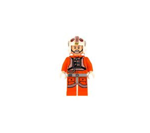 LEGO Luke Skywalker with Pilot Outfit with Printed Legs and Visor Down Minifigure