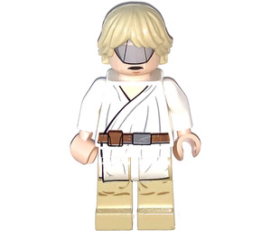 LEGO Luke Skywalker met Tatooine Kleding met Zandbruin Poten (Stern / Vizier) Minifiguur