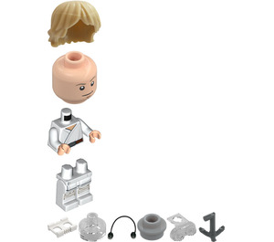 LEGO Luke Skywalker with Tatooine Outfit with White Legs and Grappling Hook Minifigure