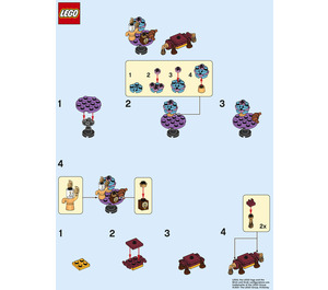 LEGO Lumiere, Cogsworth and Sultan 302105 Instrucciones