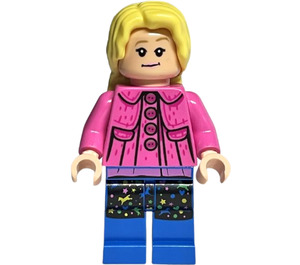 LEGO Luna Lovegood med Dark Lyserød Jakke og Langt hår  Minifigur