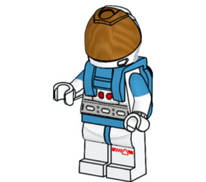 LEGO Lunar Research Astronaut - Female minifiguur
