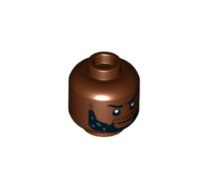 LEGO M'Baku Minifigure Head (Recessed Solid Stud) (1793 / 3626)