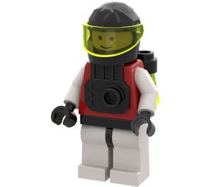 LEGO M: Tron med Jet Pack Assembly Minifigur