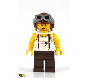 LEGO Mac McCloud mit Flieger Helm Minifigur