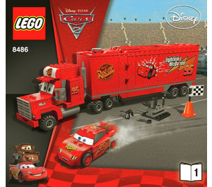 LEGO Mack's Team Truck Set 8486 Instructions
