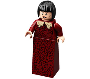 LEGO Madame Maxime jossa Tummanpunainen Mekko Minihahmo