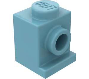 LEGO Maersk Blue Brick 1 x 1 with Headlight and No Slot (4070 / 30069)
