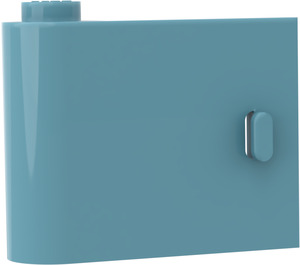 LEGO Maersk Blue Door 1 x 3 x 2 Left with Solid Hinge (3189)