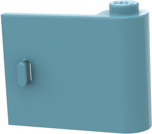LEGO Maersk Blue Door 1 x 3 x 2 Right with Solid Hinge (3188)