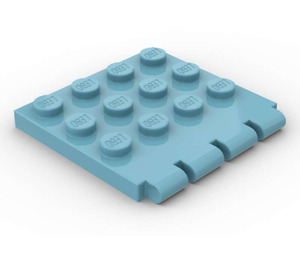 LEGO Maersk Blue Scharnier Platte 4 x 4 Fahrzeug Roof (4213)