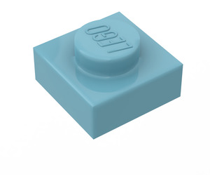 LEGO Maersk Blue Platte 1 x 1 (3024 / 30008)