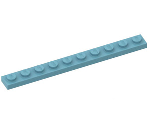 LEGO Maersk Blue Plate 1 x 10 (4477)