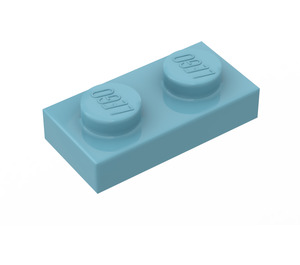 LEGO Maersk Blue Plate 1 x 2 (3023 / 28653)