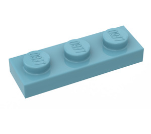 LEGO Maersk blauw Plaat 1 x 3 (3623)