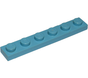 LEGO Maersk Blue Plate 1 x 6 (3666)