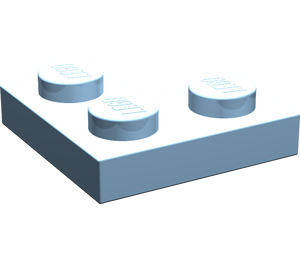 LEGO Maersk Blue Plate 2 x 2 Corner (2420)