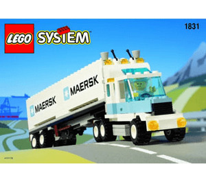 LEGO Maersk Line Container Lorry 1831-1 Byggeinstruksjoner