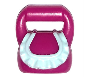 LEGO Magenta Sac Rond avec Ruffle avec Lumière Aqua (15854 / 93090)