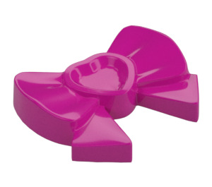 LEGO Magenta Keula jossa Sydän ja Ribbon (11618)