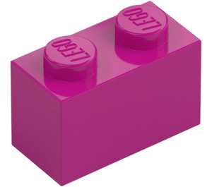 LEGO Magenta Brick 1 x 2 with Bottom Tube (3004 / 93792)