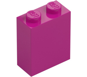 LEGO Magenta Palikka 1 x 2 x 2 sisäisellä nupinpidikkeellä (3245)