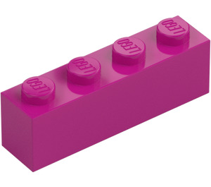 LEGO Magenta Brick 1 x 4 (3010 / 6146)