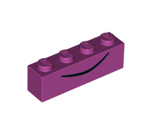 LEGO Magenta Brick 1 x 4 with Black Line (3010 / 52093)