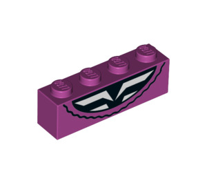 LEGO Magenta Steen 1 x 4 met Neck (3010 / 79132)