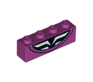 LEGO Magenta Brique 1 x 4 avec Neck (3010 / 79132)