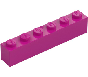 LEGO Magenta Brick 1 x 6 (3009 / 30611)