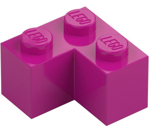 LEGO Magenta Brick 2 x 2 Corner (2357)