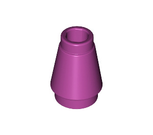 LEGO Magenta Cone 1 x 1 with Top Groove (28701 / 59900)