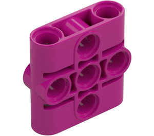 LEGO Magenta Connector Beam 1 x 3 x 3 (39793)