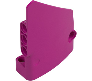 LEGO Magenta Curved Panel 14 Right (64680)