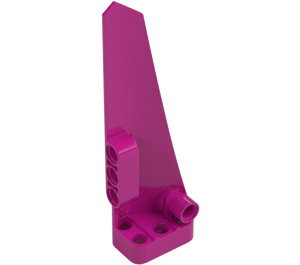 LEGO Magenta Gebogen Paneel 5 Links (64681)