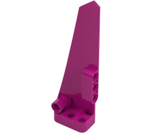 LEGO Magenta Curvo Panel 6 Derecha (64393)