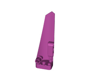 LEGO Magenta Curved Panel 6 Right (64393)
