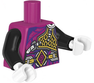 LEGO Magenta Dizzy Minifigura Torso (973)