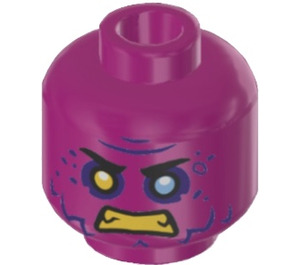 LEGO Magenta Dogan Minifigure Head (Recessed Solid Stud) (3274)