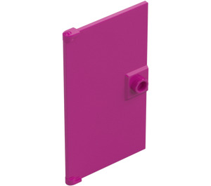 LEGO Magenta Door 1 x 4 x 6 with Stud Handle (35291 / 60616)