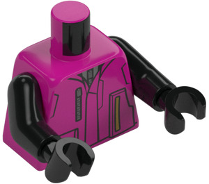 LEGO Magenta Drift Minifigur Torso (973)