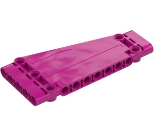 LEGO Magenta Platt Panel 5 x 11 Vinklad (18945)