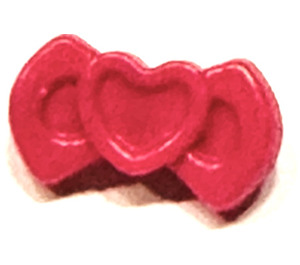 LEGO Magenta Hair Bow with Heart Design (92355)