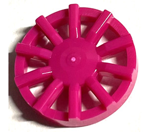 LEGO Magenta Nabe Kappe mit 10 Speichen (18978)