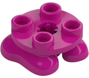 LEGO Magenta Jalat 2 x 2 jossa 2 Feet (66858)