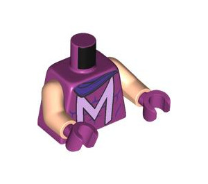 LEGO Magenta Magneto Minifig Torso (973 / 76382)