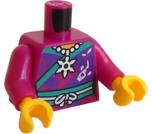 LEGO Magenta Minifigure Busto Karaoke Mermaid (973)