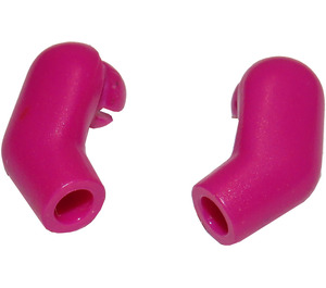 LEGO Magenta Minifigure Arms (Left and Right Pair)