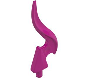 LEGO Magenta Minifigure Spear Tip with Elongated Flame (18395)